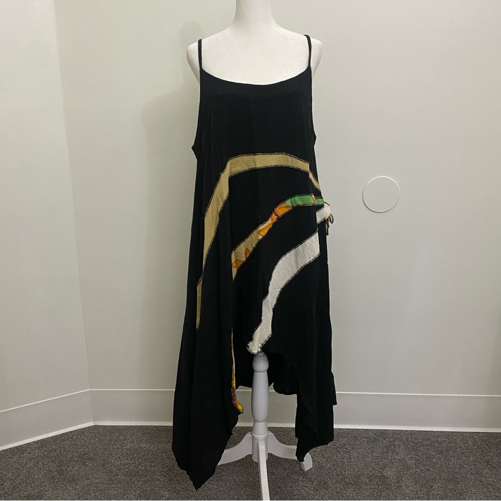 Elegant Black and Multicolor Women's Dress